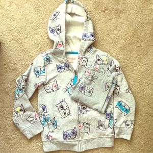Girls size 6/6X zip hoodie sweatshirt & pants set